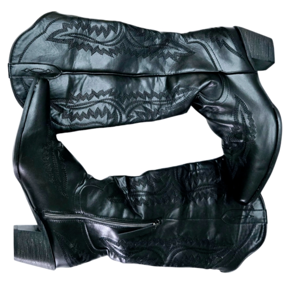 SCHUTZ Black Heeled Boots